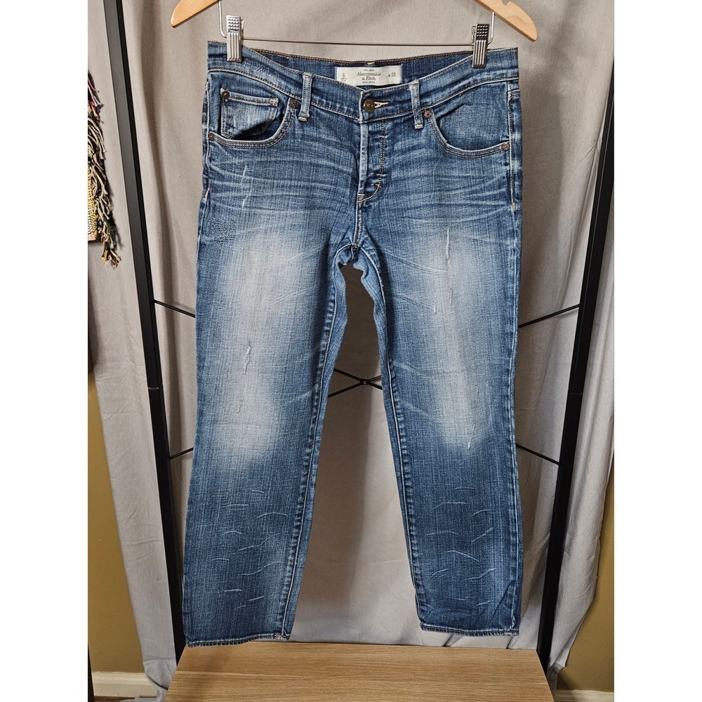 Abercrombie & Fitch Cropped Ankle Jeans Size 6/28 - Picture 9 of 10